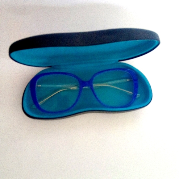 Purple Rim Transparent Temple & Temple Tips Women's Prescription Eye Glasses - Picture 9 of 15